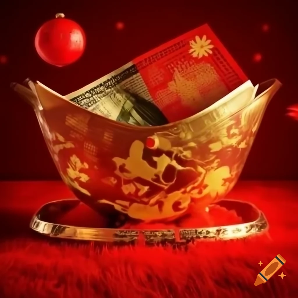 Chinese New Year money envelopes symbolizing good luck and prosperity