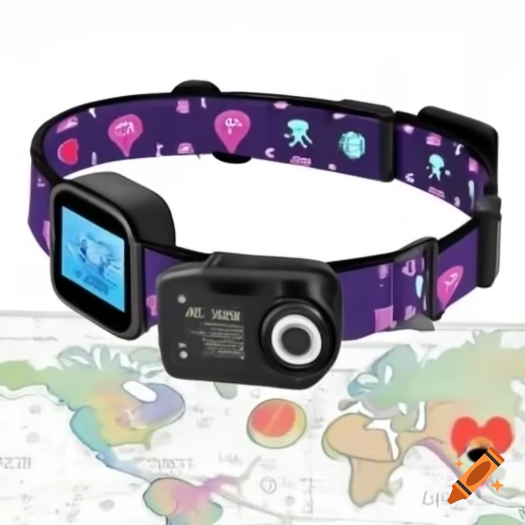Pet collar with camera, heart rate monitor, and GPS feature