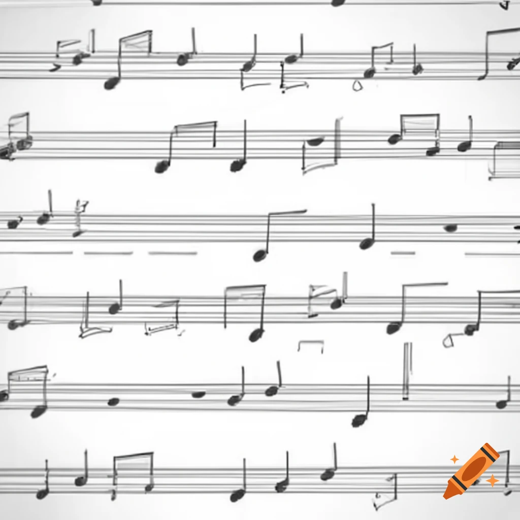 Blank music sheet inviting composer's notation for musical creativity