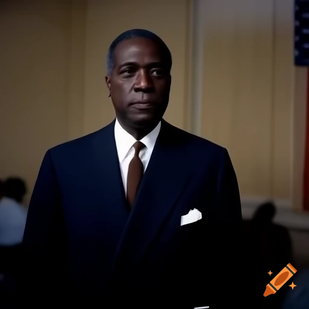 Black male american politician on Craiyon