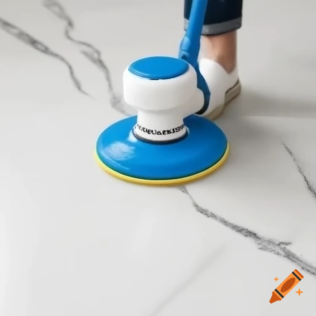 Before and after showcasing marble floor polishing results