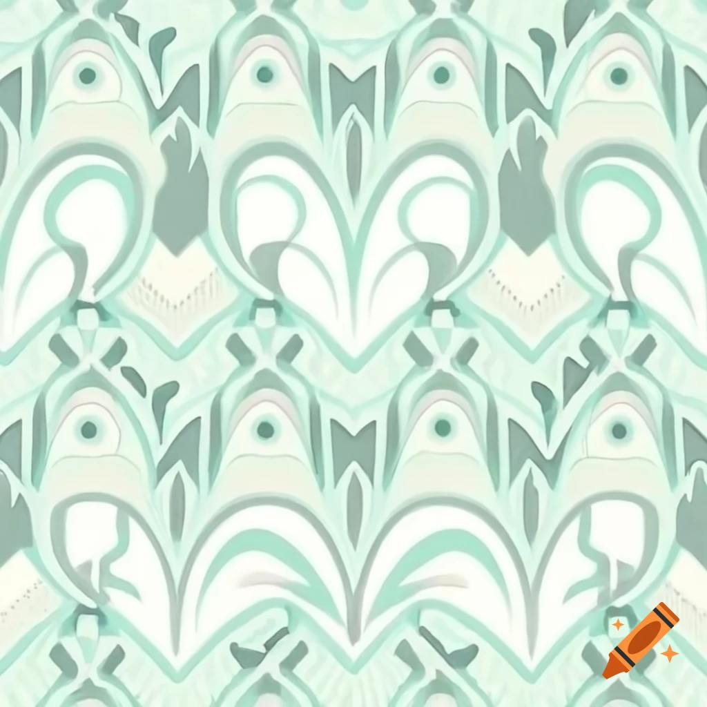 Pastel drawing of batik pattern with modern twist