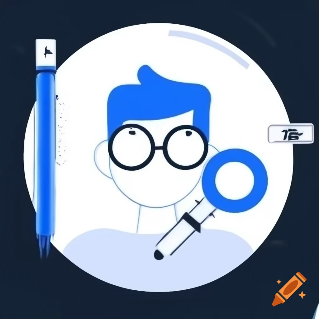 Minimalist avatar design for editing and analysis with monochrome color ...