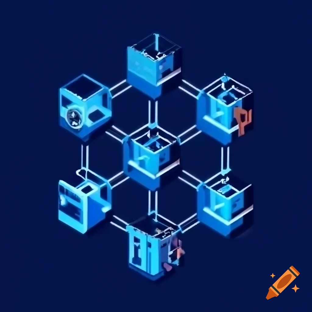Conceptual representation of blockchain technology and web3