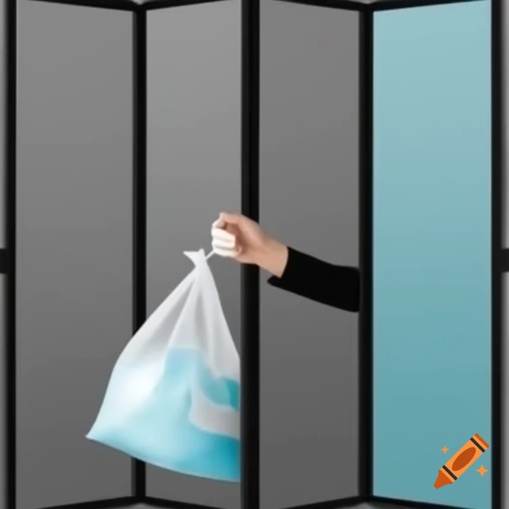 Comparison of regular garbage bag tearing versus durable Presto! bag holding heavy trash