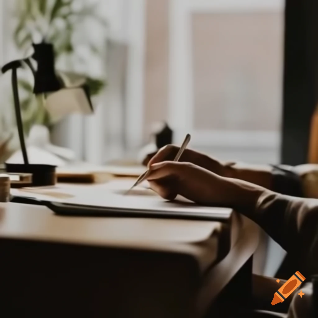 Lawyer behind a desk