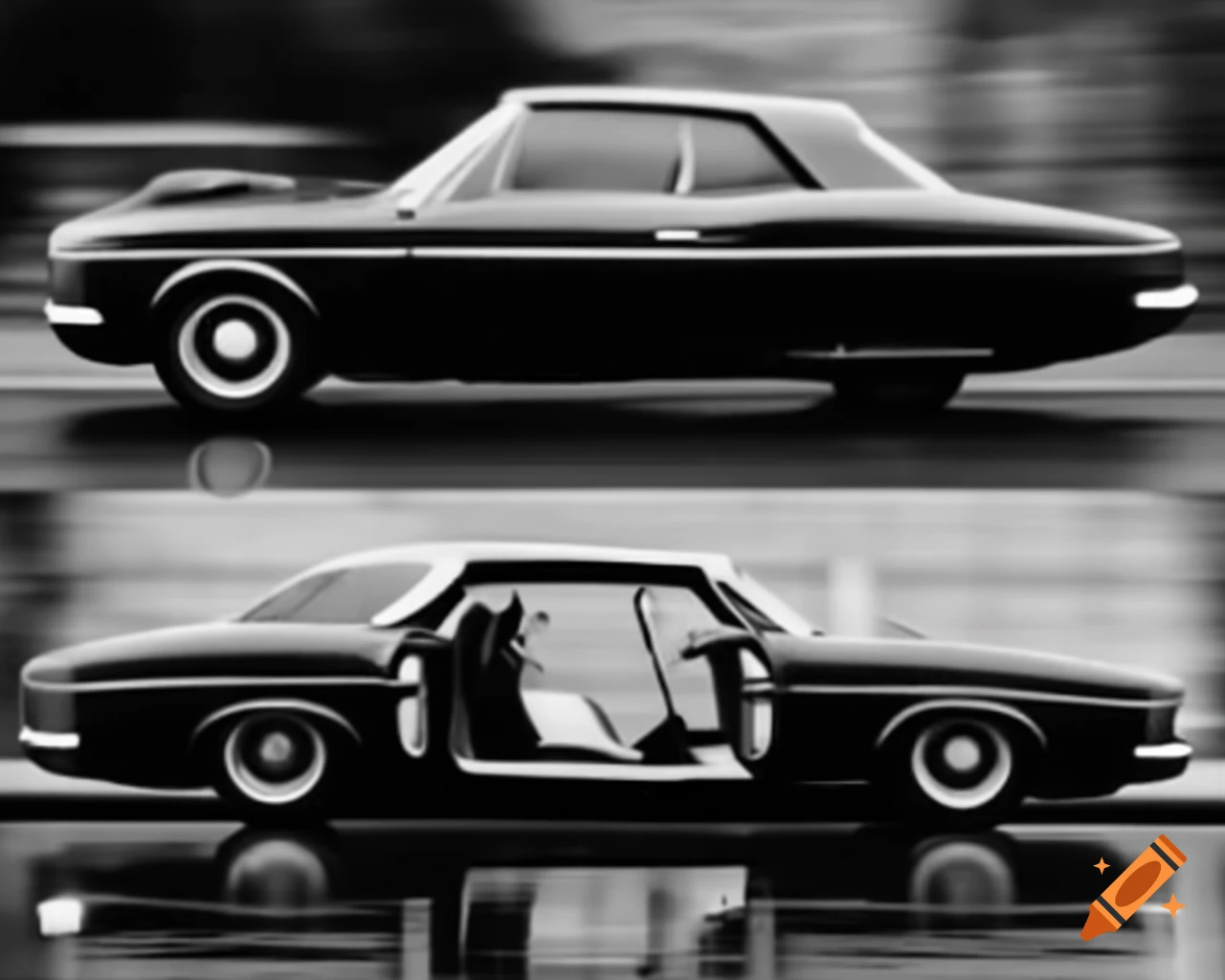 1970 4-door saloon car displayed from four distinct angles