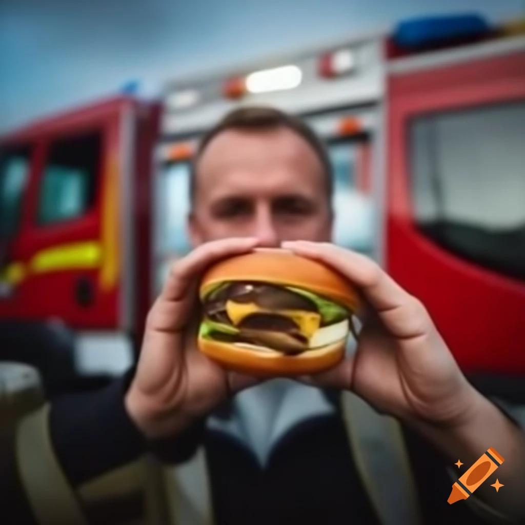 Firefighter burger with toppings