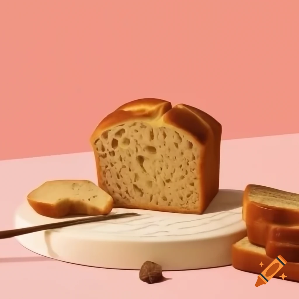 Aesthetic banana bread art, showcasing creativity and design