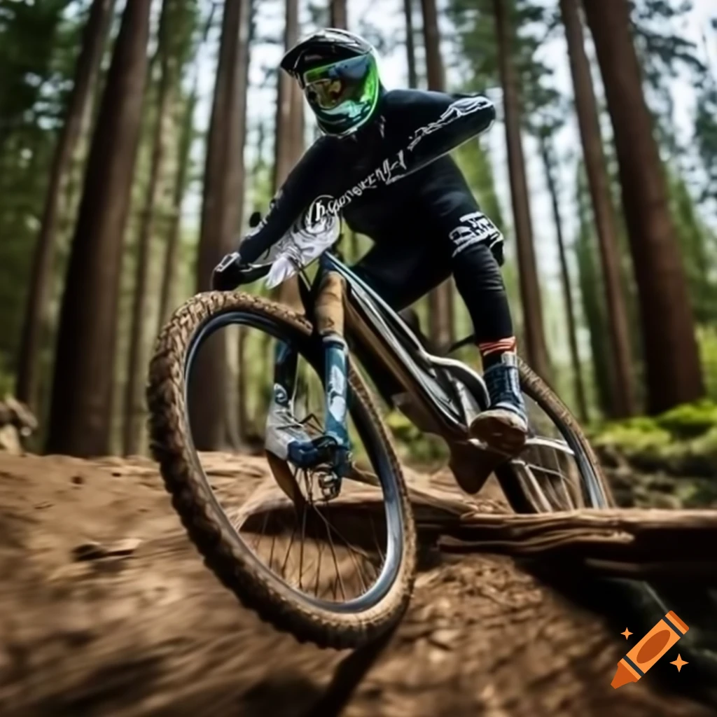 Mountain biking downhill in Guatemala, Rotary Club event