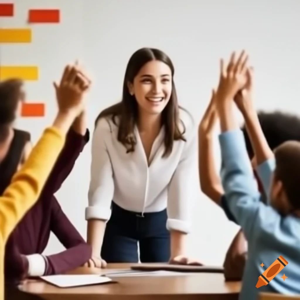Teacher guiding a group of learners in a classroom setting