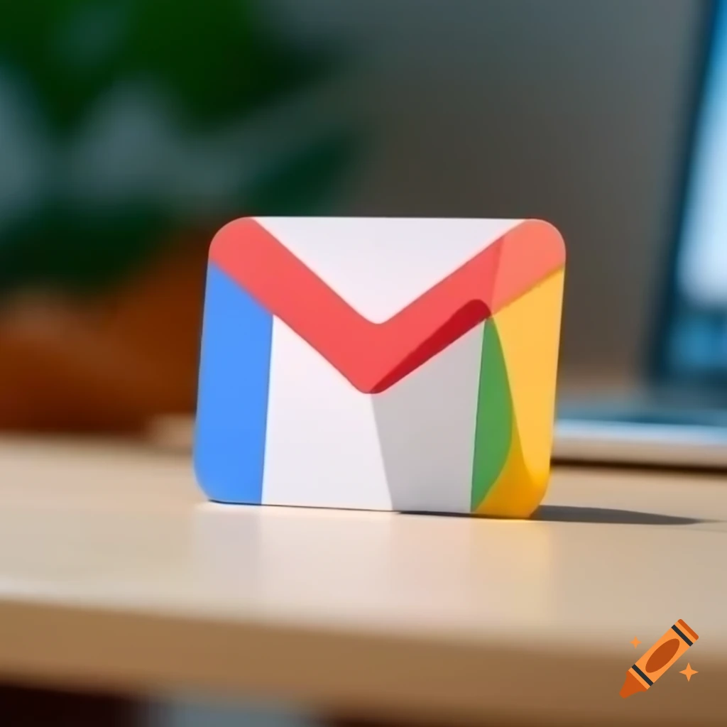 Gmail icon displayed on a table