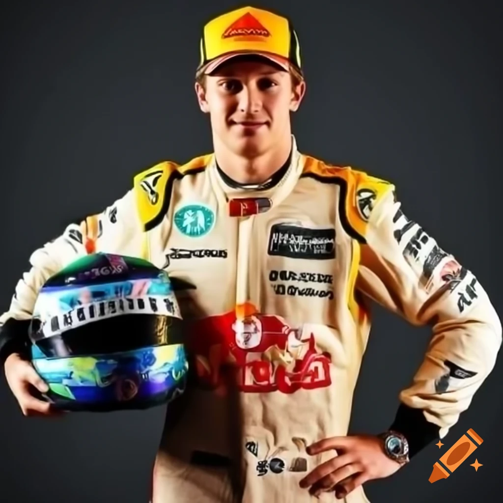 Ginger man expressing enthusiasm for Formula 1