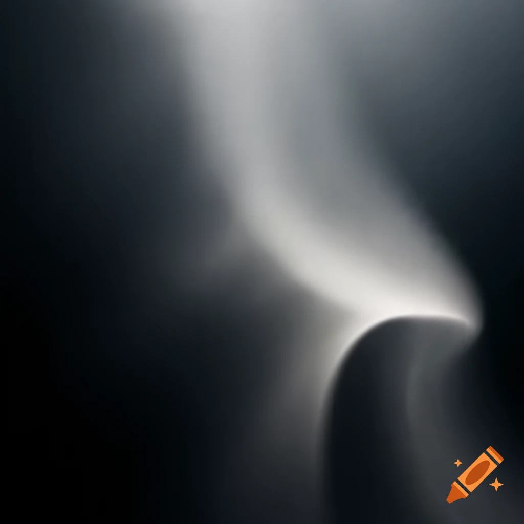 Abstract monochrome gray waves of light and shadows