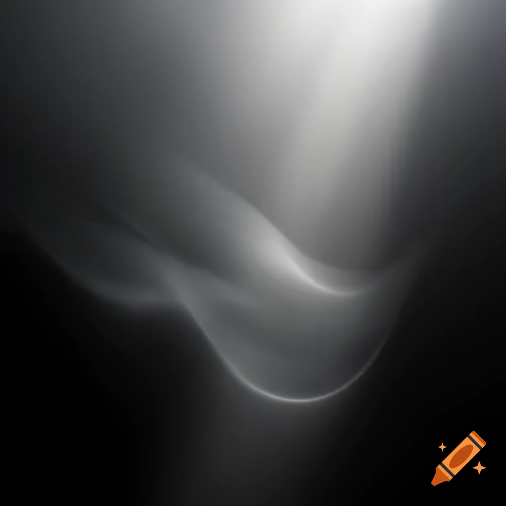 Abstract monochrome gray waves of light and shadows