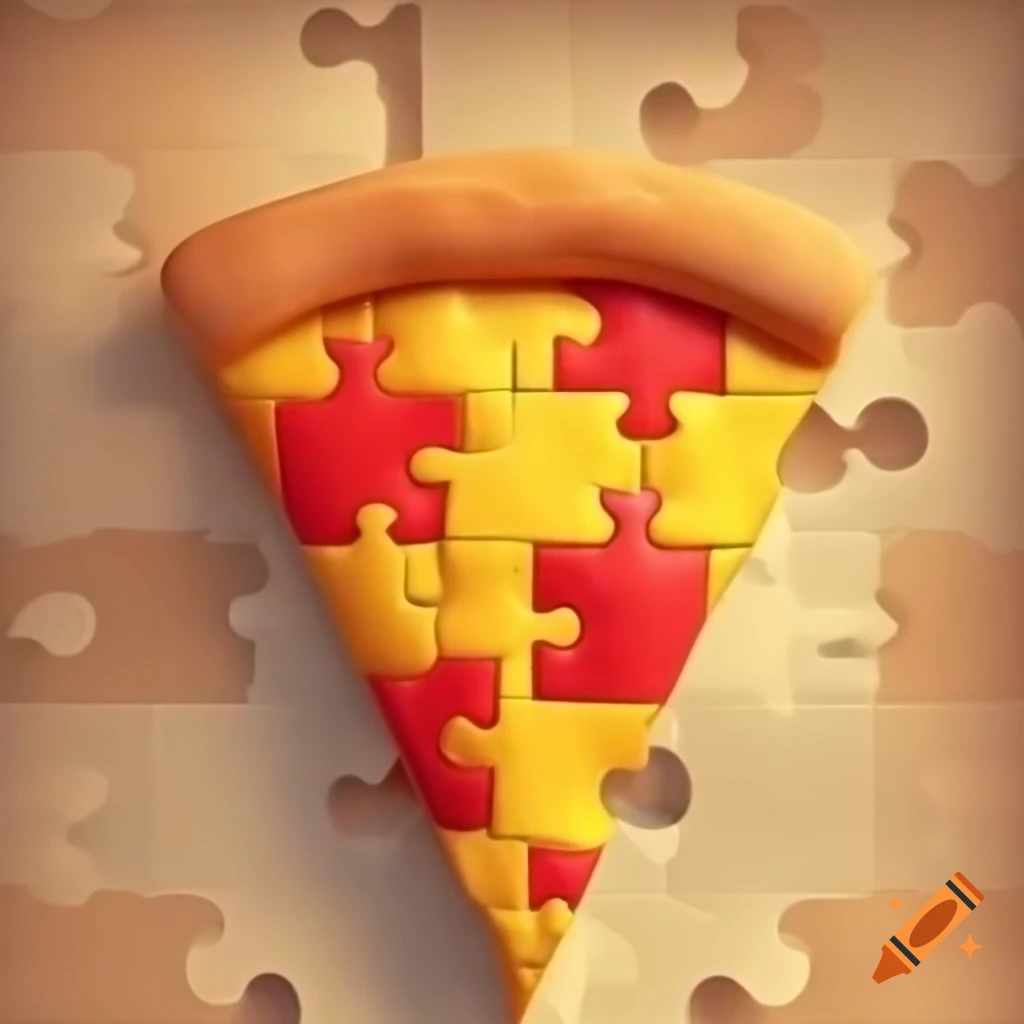 Shell-shaped pizza puzzle