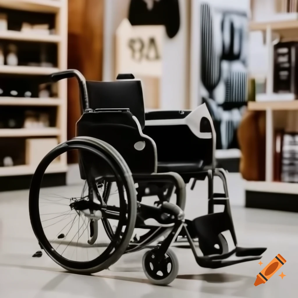Innovative wheelchair design with storage cabinet and tracks for easy access