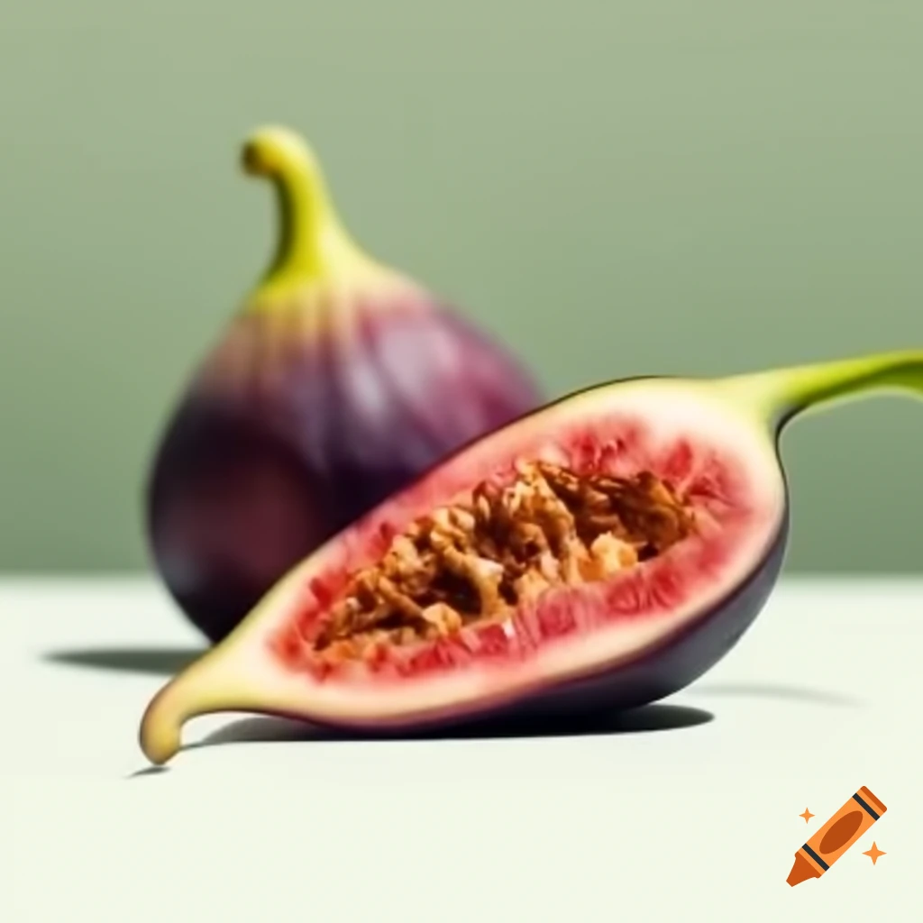Halved chili showcasing fig interior
