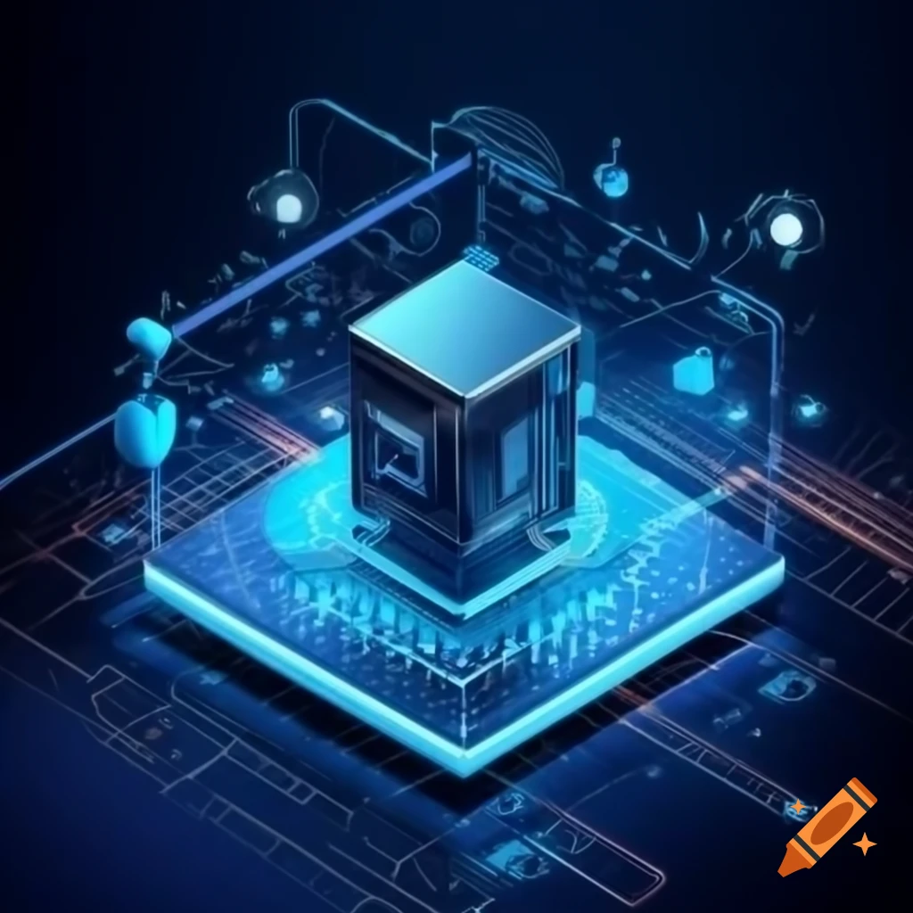 Concept of automation with artificial intelligence on Craiyon