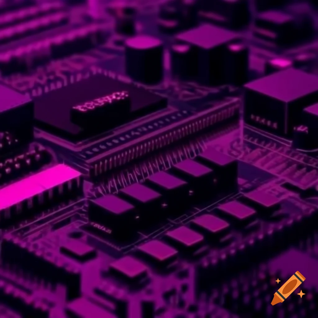High tech networking services in magenta color
