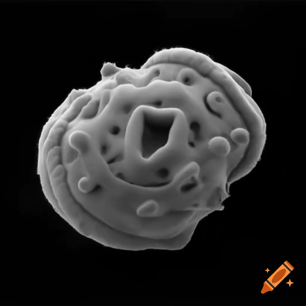 Monochrome transmission electron micrograph of prokaryote membrane phospholipid bilayer