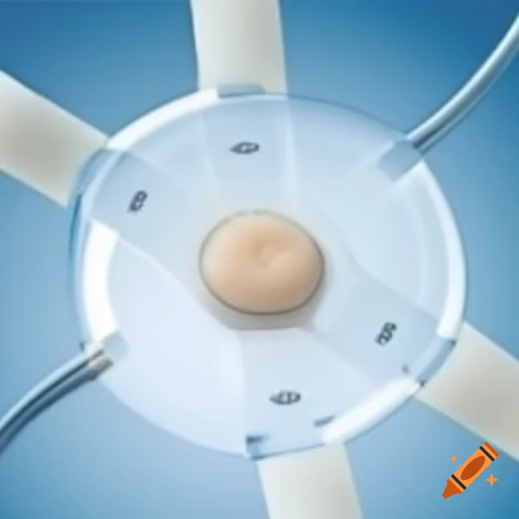 High-tech bandage with clear center and micro sensors