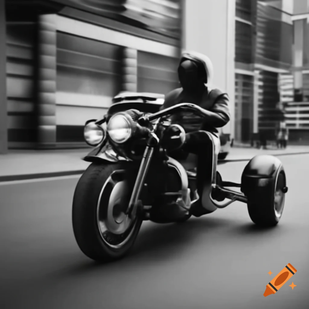 Tricycle merging with motorcycle design
