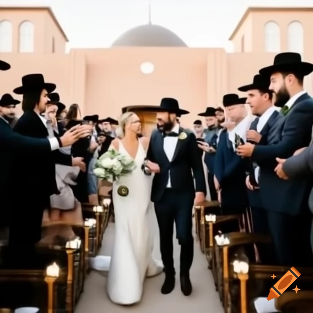 Jewish wedding celebration in Arizona