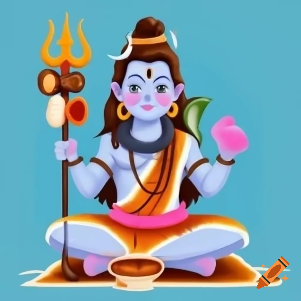 Children celebrating Shivratri festival