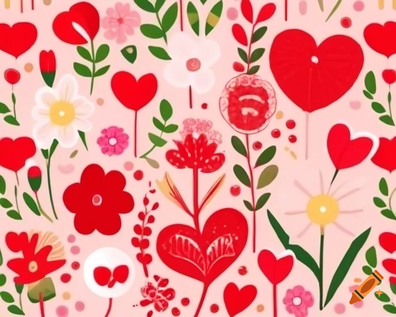 Creative Valentine's Day flower advertising design