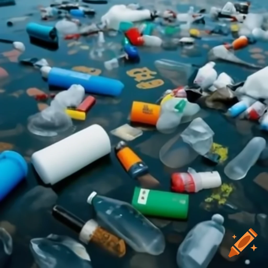 Water pollution caused by plastics