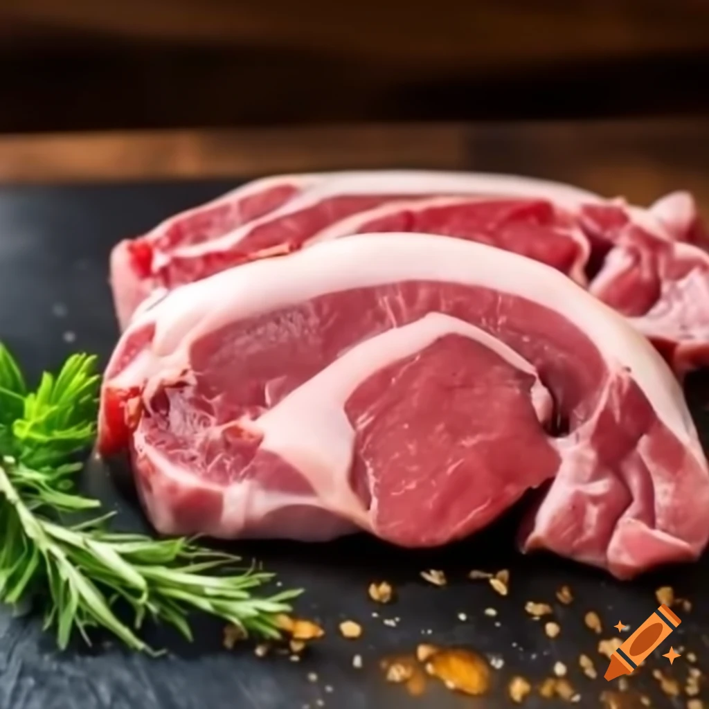 Cooked pork shank meat ready for serving