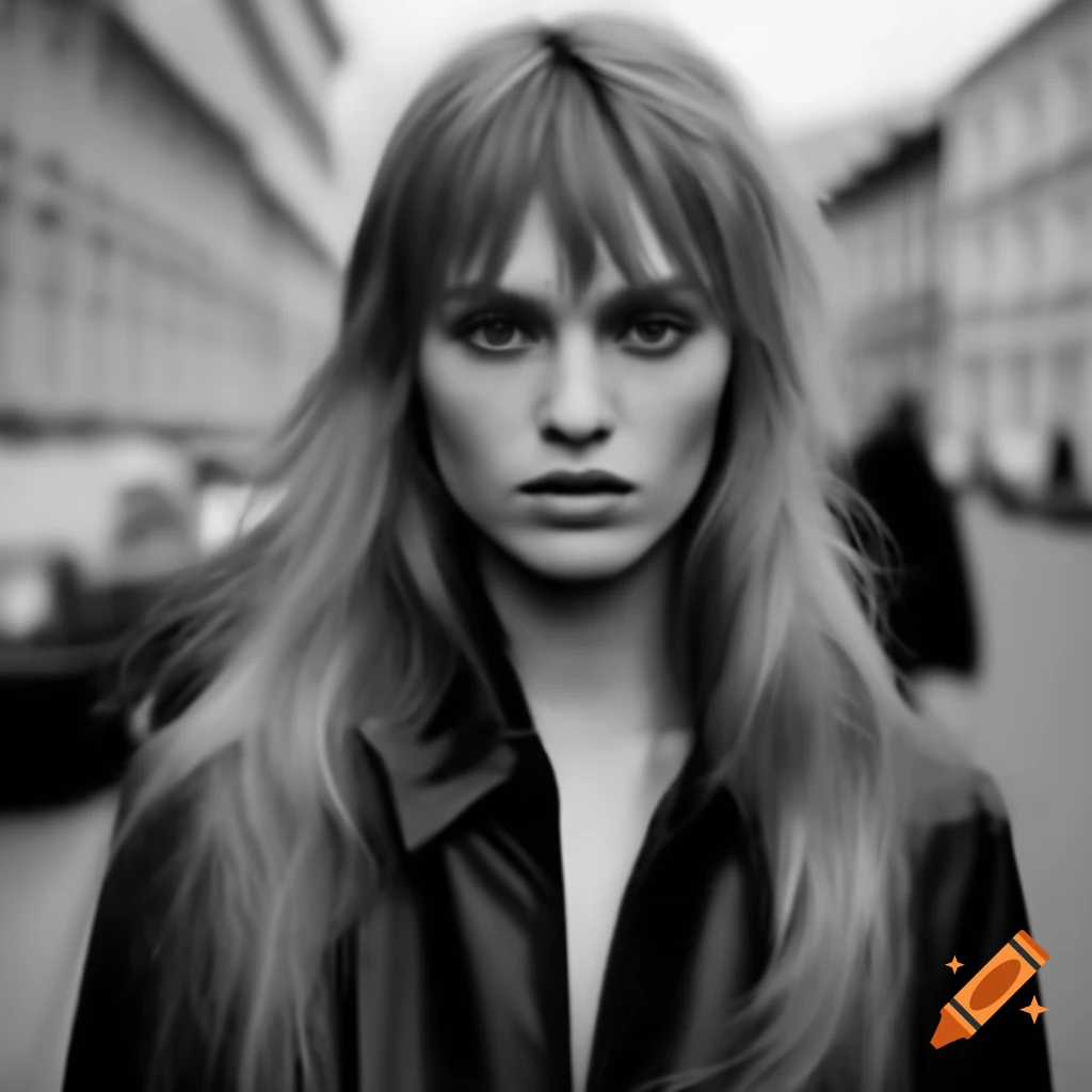 Stunning Russian women in street style fashion with ponytail hairstyles