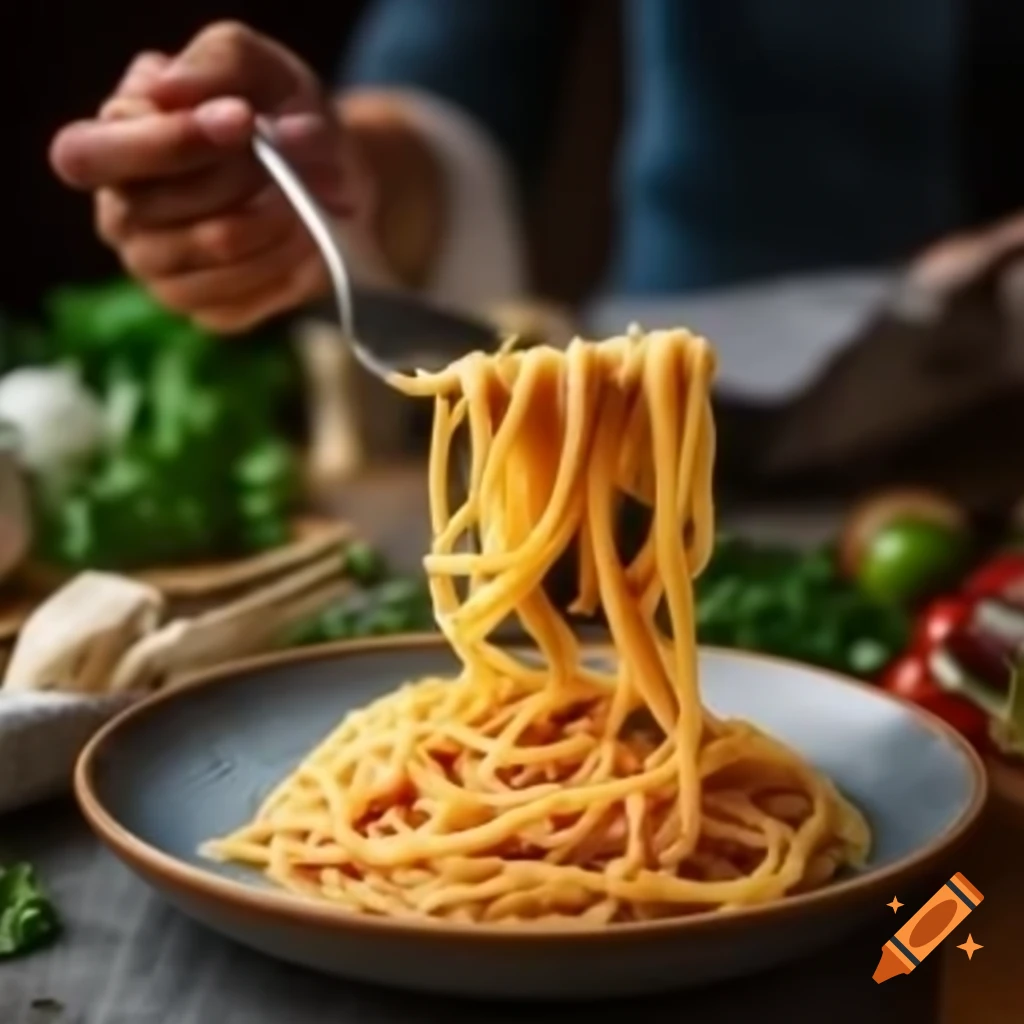Delicious spaghetti served on a plate