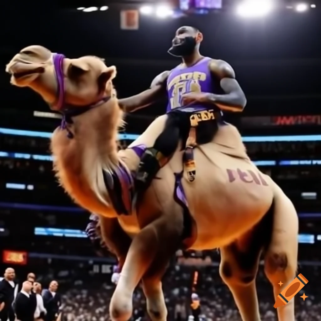 LeBron James riding a camel in New York City during significant ...