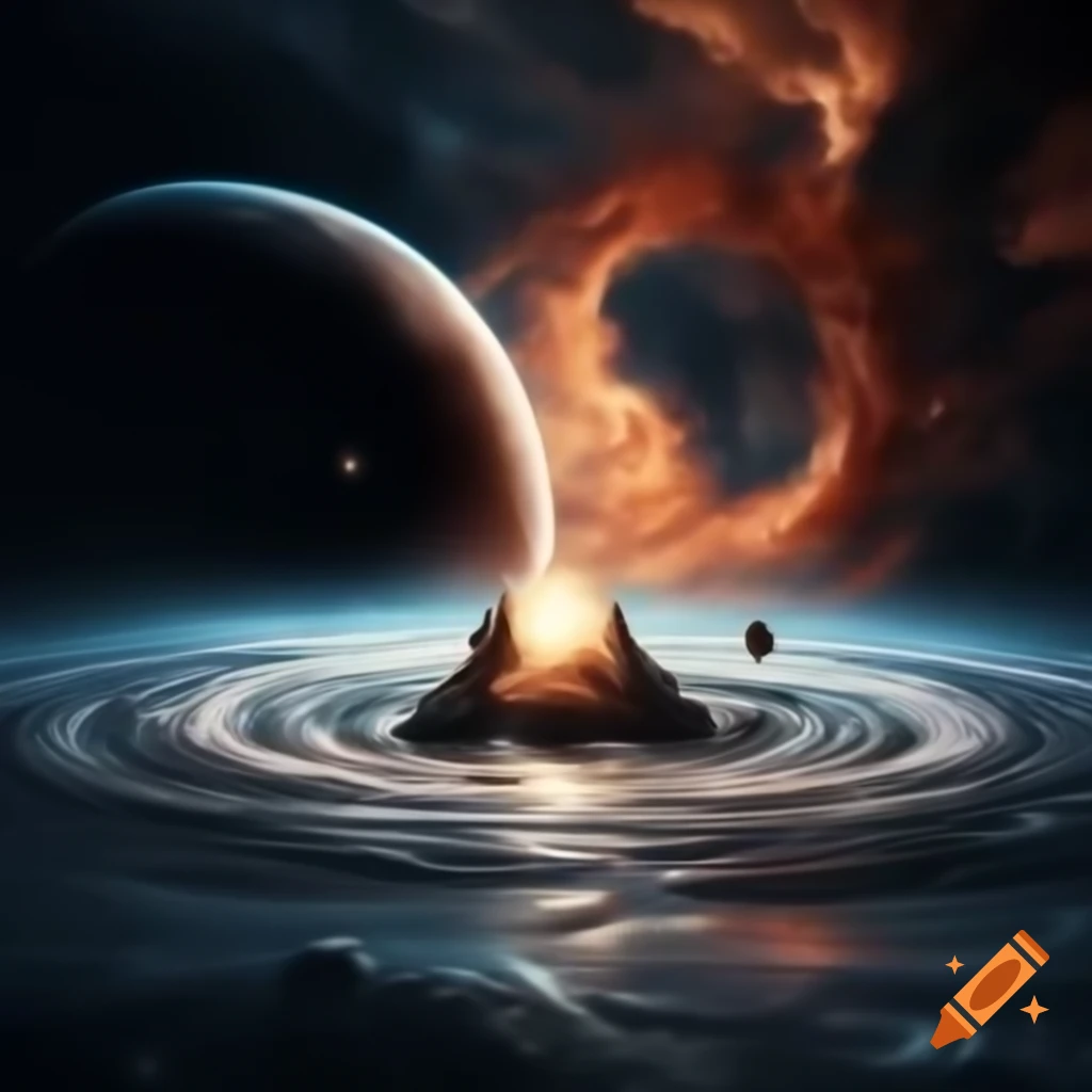 Surreal cosmic scene of solar system as a dynamic structure with ...