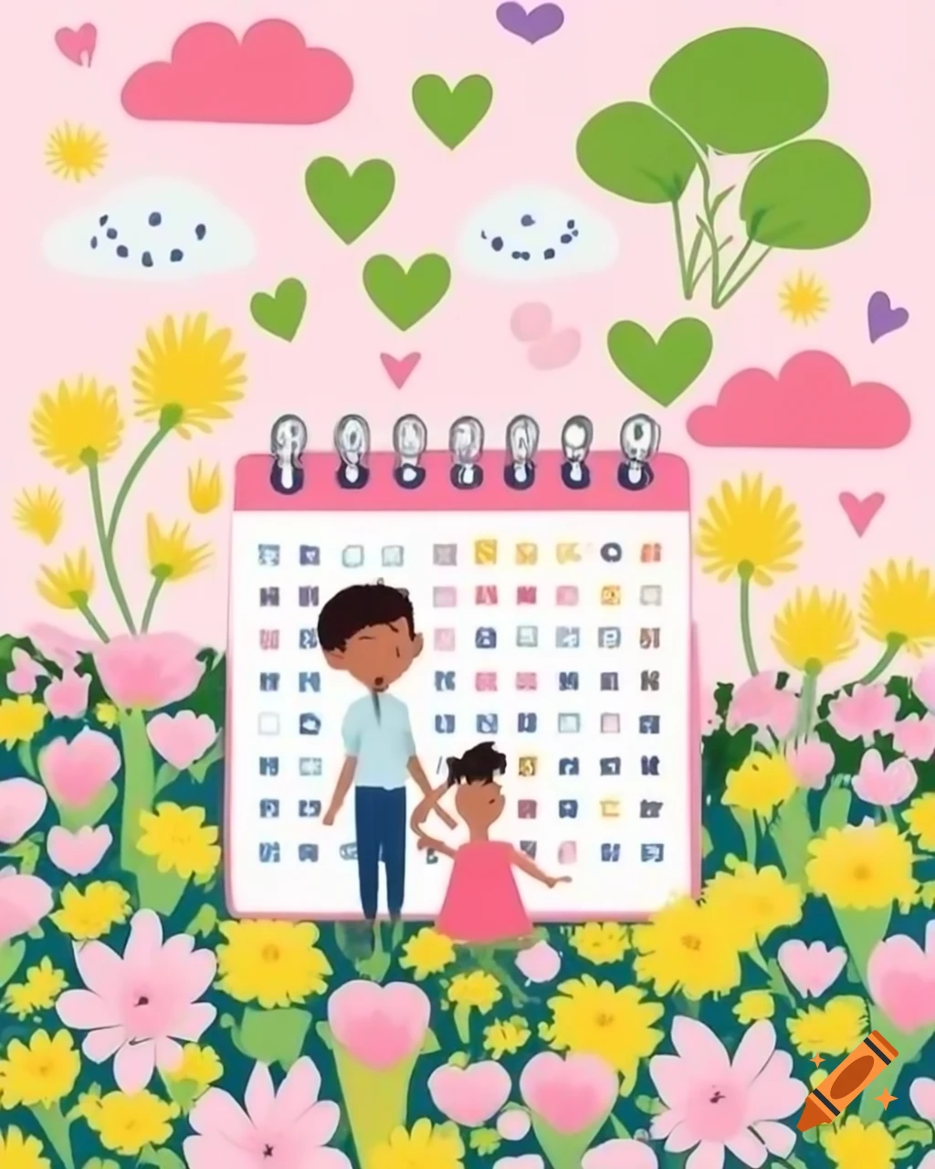 Collage of seasonal events including spring, Father's Day, Mother's Day, Valentine's, New Year, and Easter