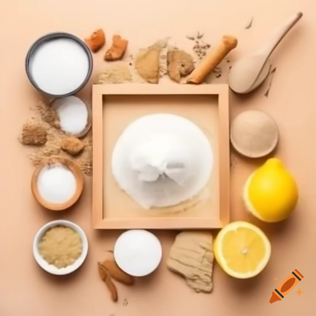 Ingredients for a dish including sattu flour, water, lemon juice, salt, and spices