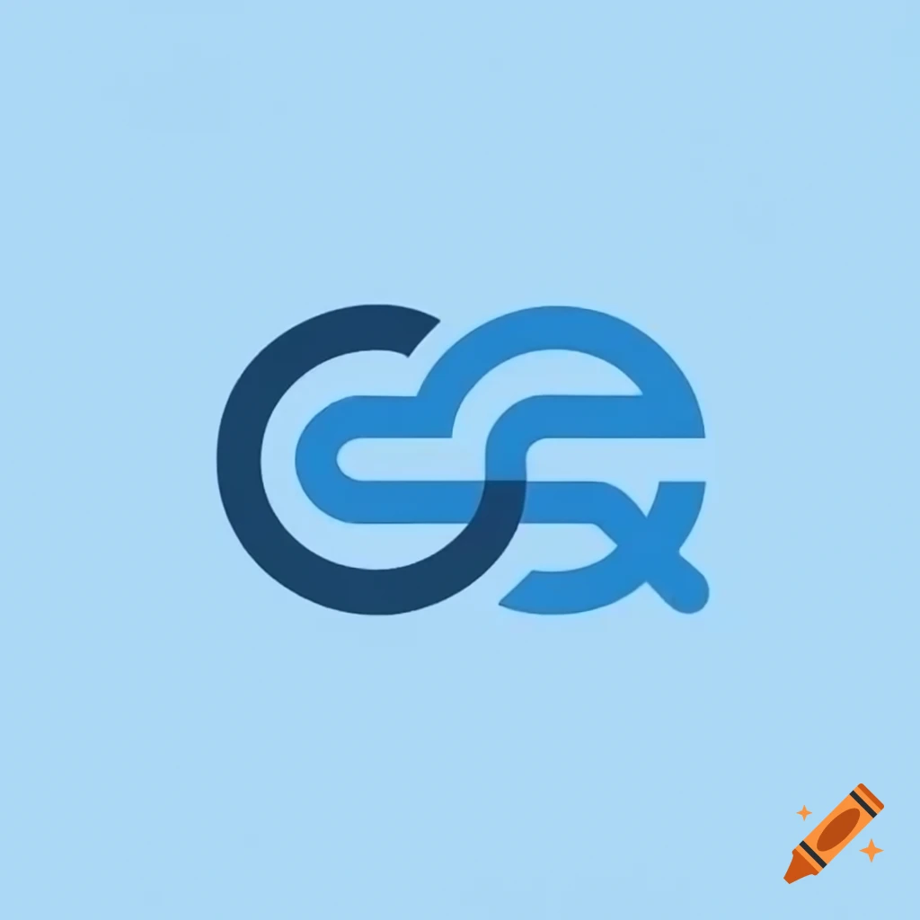Professional light blue logo for ER in capital letters