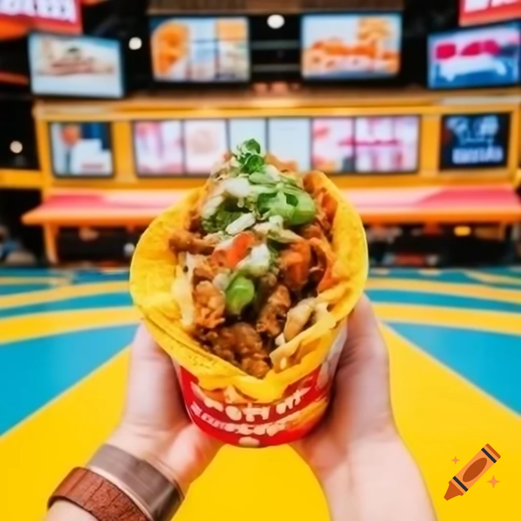 Taco shop in a mall food court