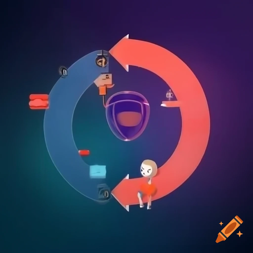 Visual representation of it world evolving towards ai development, from ...