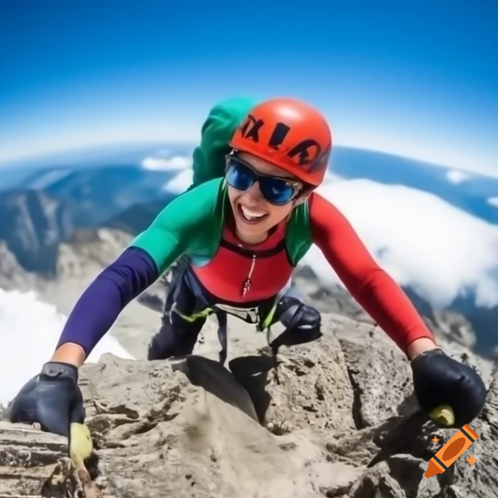 Inspirational quote about climbing mountains and challenges