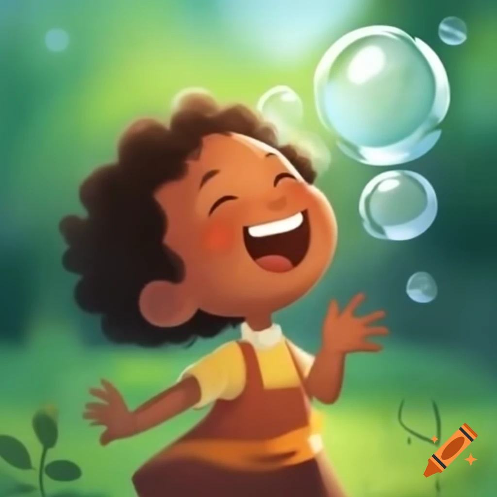 Joyous laughter of an innocent child