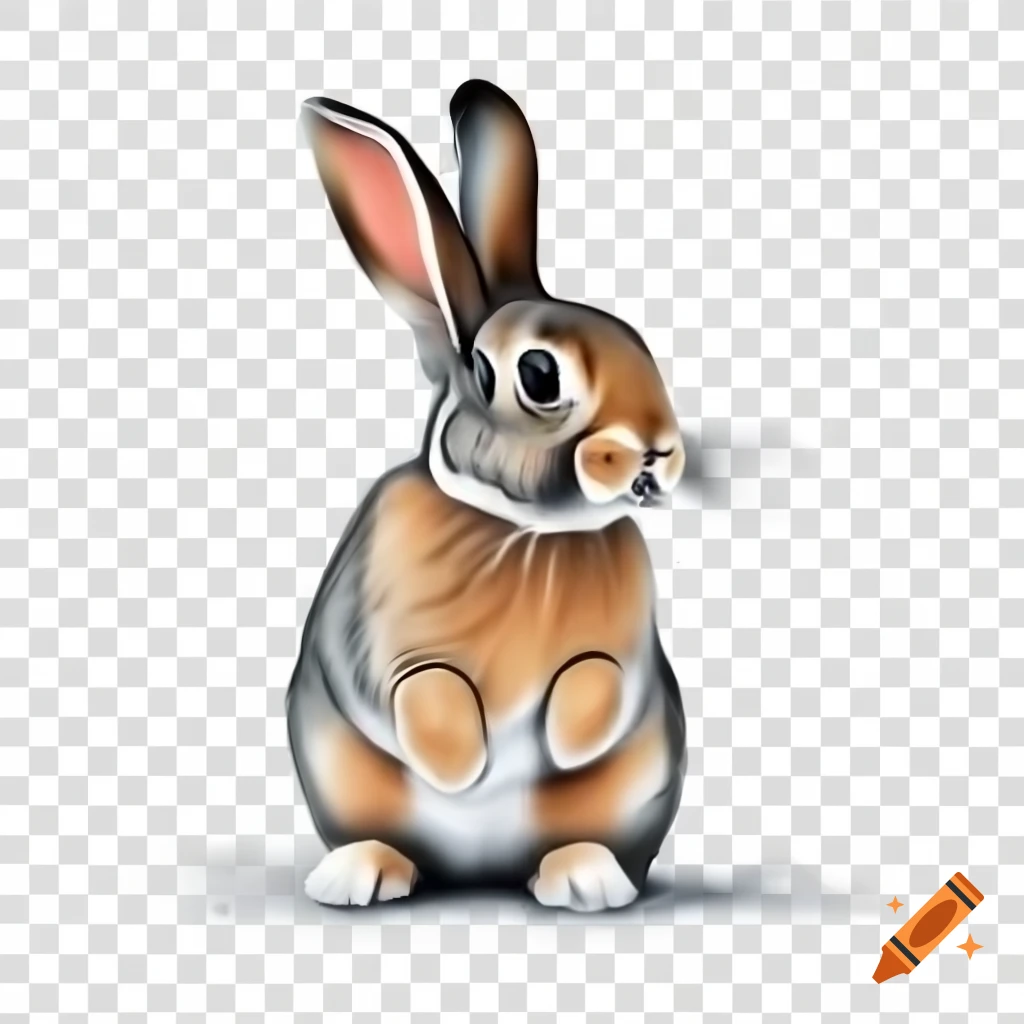 Realistic drawing of a bunny