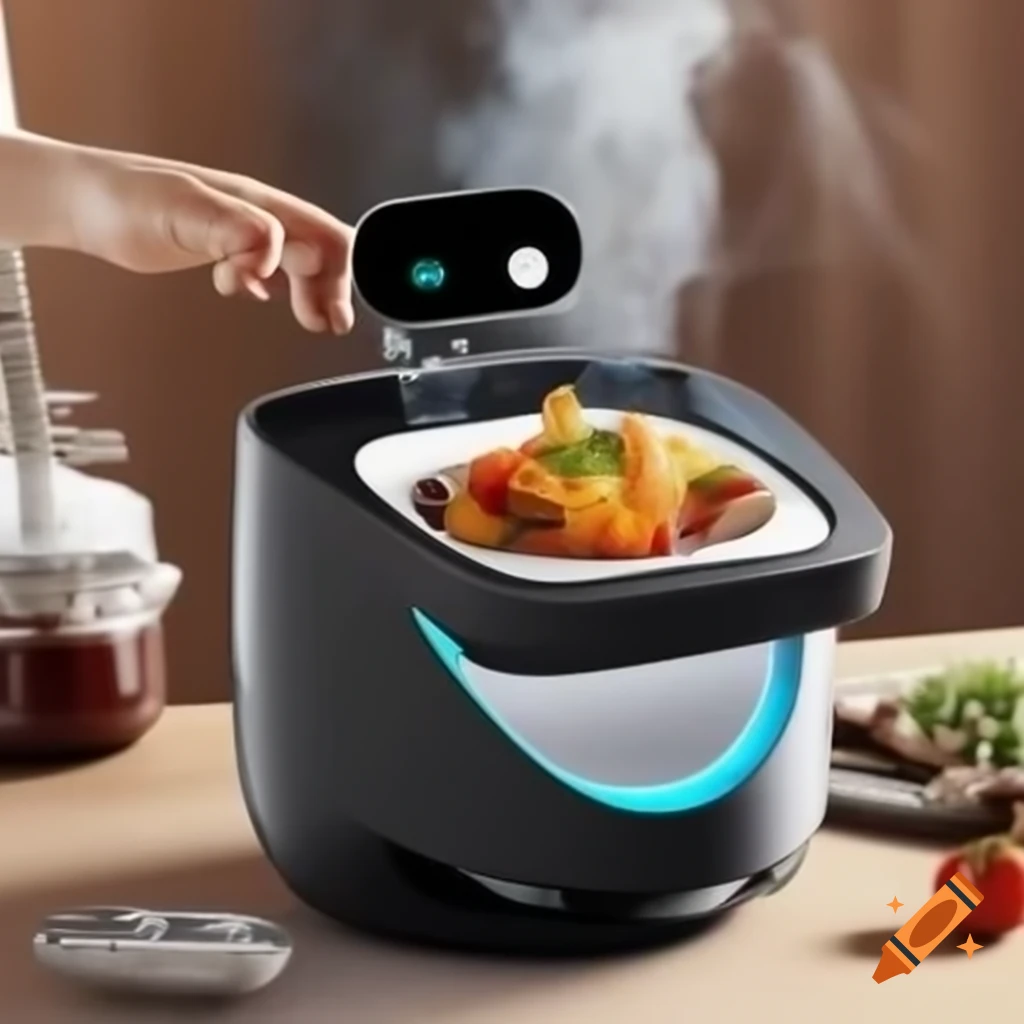 Chef Boot kitchen robot machine with three tiers for cooking