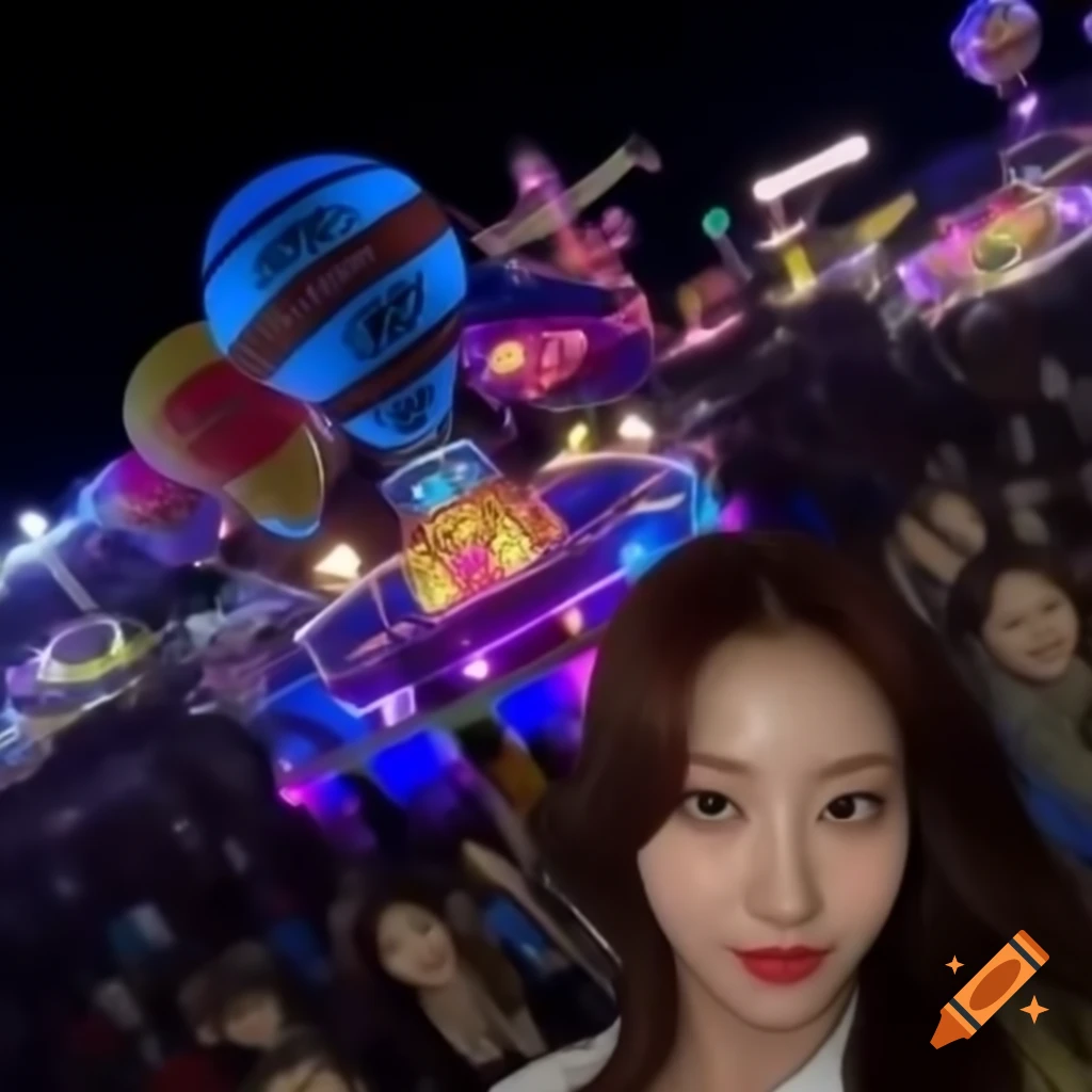  Vibrant selfie idea with playful pose and colorful balloons on Craiyon