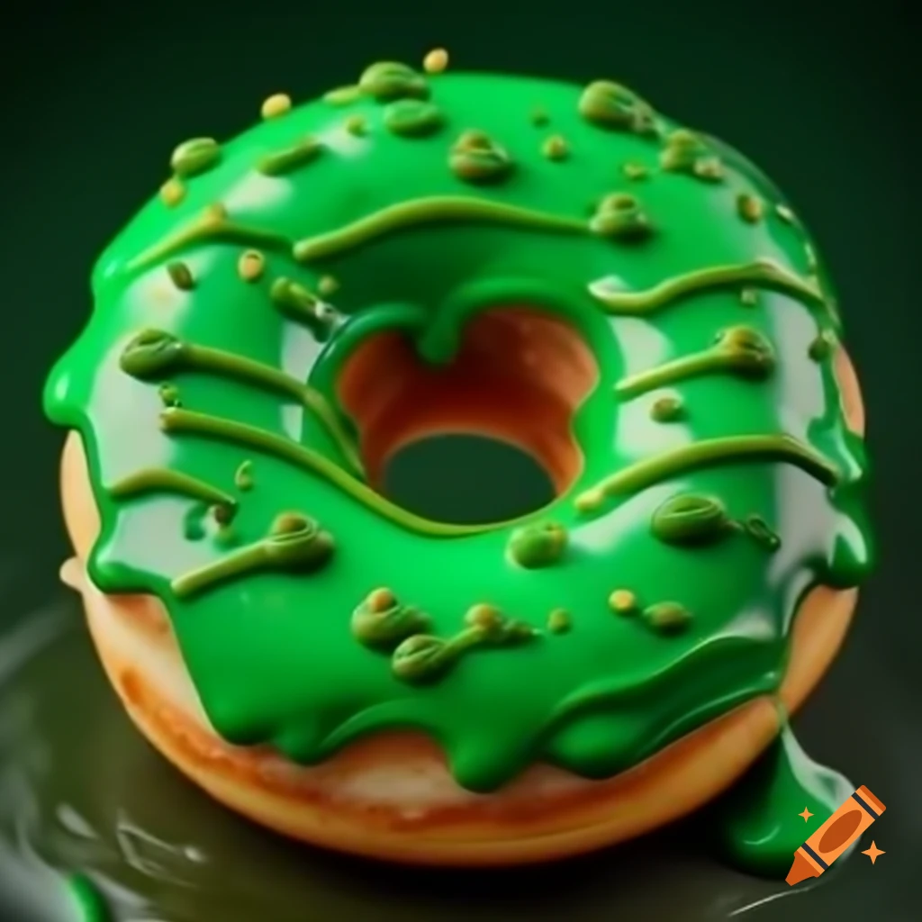 Gov. Tim Walz enjoying a beautifully garnished donut in stunning detail