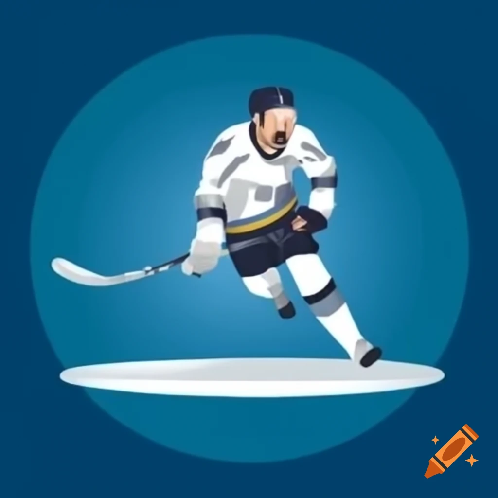 Exciting ice hockey game in action