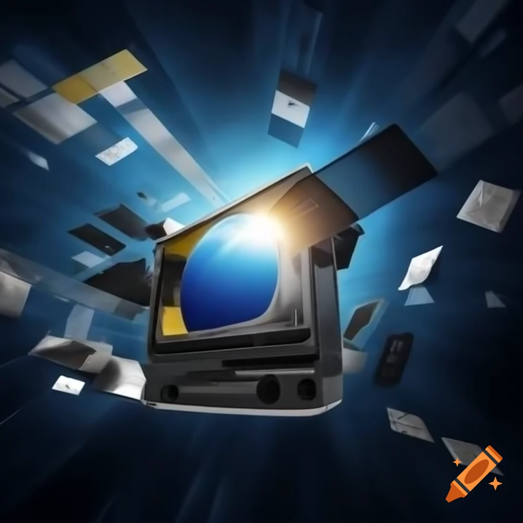Satellite TV reception and internet technology with networking theme