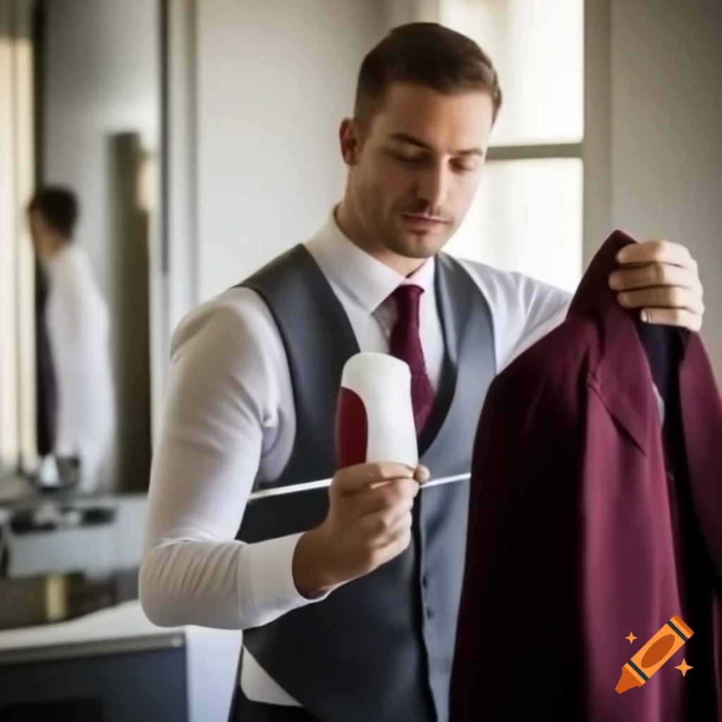 Multiple male maids in uniform cleaning